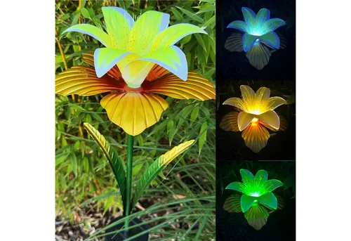 Online-Fuchs Gartenstecker aus Metall in gelb von Online Fuchs