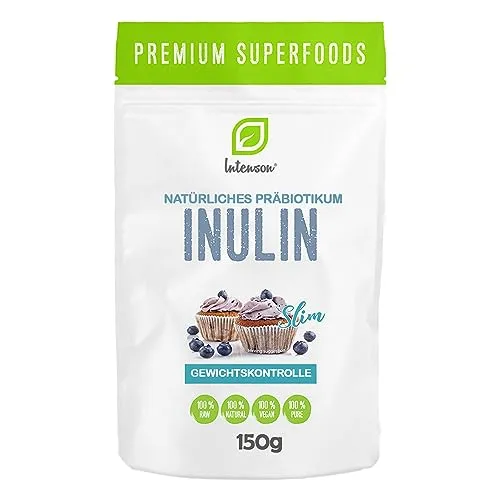 Inulin Pulver 150g | 100% Vegan | Natürliche Prebiotisches | Natürlichen Chicorée Wurzeln |