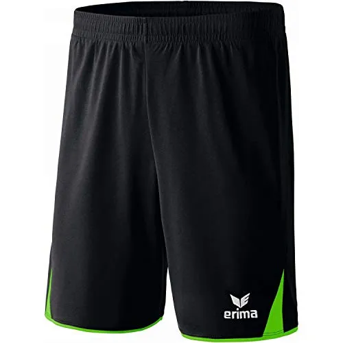 Erima Herren Classic 5-C Short mit Innenslip (615402), schwarz/Green, XL