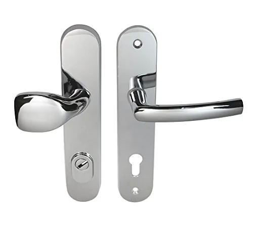 Haustür Schutzbeschlag Security 303 Chrom HS-92 mm von Häusler Onlinehandel