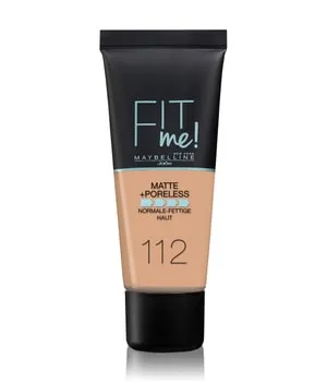 Maybelline Fit Me Matt+Poreless Flüssige Foundation 30 ml Nr. 112 - Soft Beige