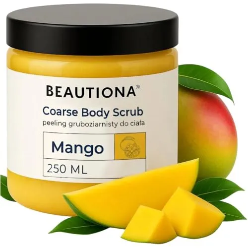 Großkörniges Mango-Zuckerpeeling für den Körper – reinigendes Körperpeeling für das Spa zu Hause, 250 ml