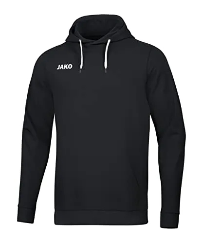Jako Herren Kapuzensweat Base schwarz, S, 6765 - Hoodie aus GOTS-zertifizierter Bio-Baumwolle, bietet weichen Griff und einlaufvorbehandelte Qualität. Ideal für sportliche Aktivitäten und Freizeit.