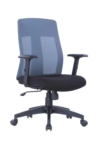 loft24 Schreibtischstuhl Laguna (1 St), Ergonomischer Drehstuhl mit verstellbarer Sitzhöhe - Ergonomischer Bürostuhl mit atmungsaktiver Netzrückenlehne und komfortablem Air-Mesh-Sitz. Ideal für stundenlanges Arbeiten und perfekten Sitzkomfort.