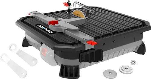 GRAPHITE Fliesenschneider die Schneidstärke Akku-Fliesenschneider ohne Akku mit Diamantscheibe