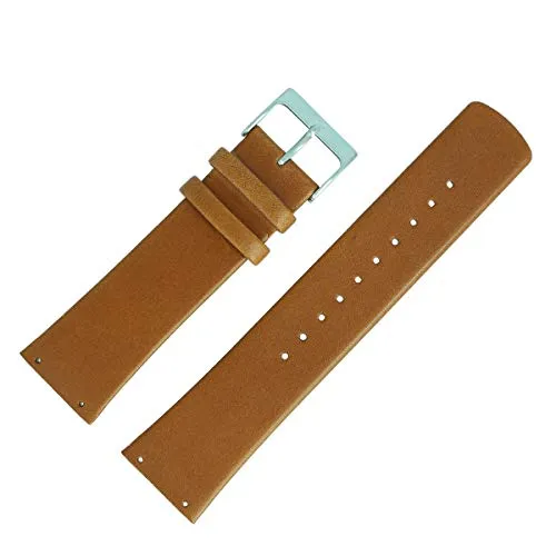 Skagen Uhrenarmband 22mm Leder Braun - SKW6082 - Hochwertiges Skagen Uhrenarmband aus braunem Leder, passend für Uhren mit verschraubtem Anstoß. Ideal für Herren, die Stil und Komfort schätzen.