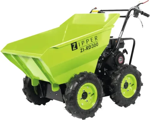 Zipper Rad Dumper ZI-RD300 - leistungsstarker Minidumper mit 300 kg Ladekapazität, ideal für unwegsames Gelände und schwere Lasten