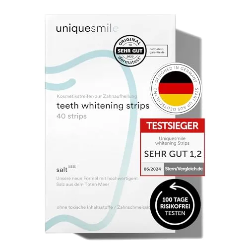 Uniquesmile Zahnaufhellung Whitening Strips von UniqueSmile