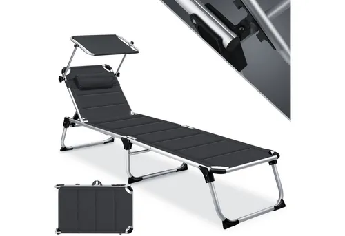 KESSER Gartenliege SUN mit verstellbarem Sonnendach von Kesser