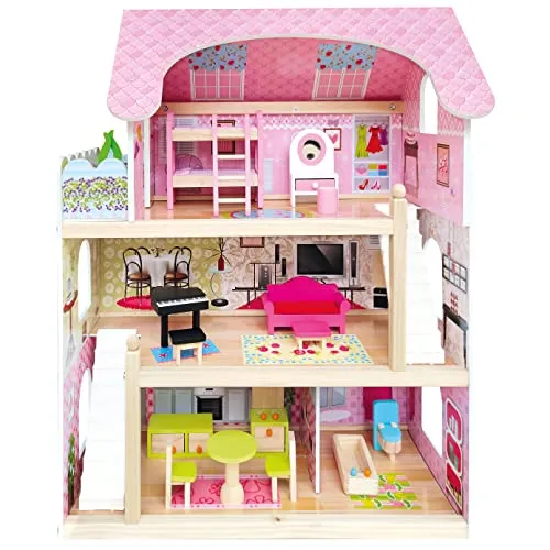 Bino 83561 Puppenhaus mit Balkon