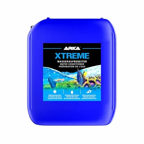 ARKA Xtreme Wasseraufbereiter 5000 ml - Effektive Wasseraufbereitung für Aquarien – entfernt schädliche Stoffe wie Chlor, Ammoniak & Nitrit, ideal für Wasserwechsel und Neueinrichtungen. Schützt Fische und sorgt für stabile Wasserwerte.