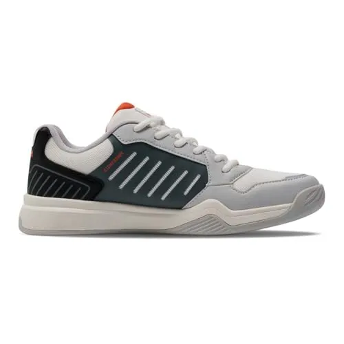 Hummel All Court Tennisschuhe Weiß/Schwarz/Rot 46 - Die Hummel All Court Tennisschuhe bieten optimalen Halt und Stabilität für jeden Spieler. Ihr modernes Design und die Gummisohle garantieren besten Grip auf allen Belägen. Ideal für Training und Wettkampf!