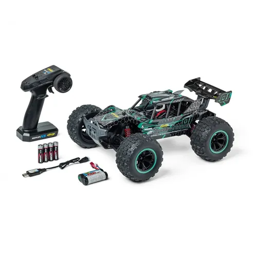 Carson 500404254 1:10 XS Offroad Fighter Cage - RC-Modelle, 100% RTR Crawler Buggy mit Allradantrieb für ultimativen Fahrspaß auf Offroad- und Onroad-Strecken.