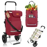 Sekey 3-in-1 Einkaufstrolley mit Kühlfach und Spanngurt