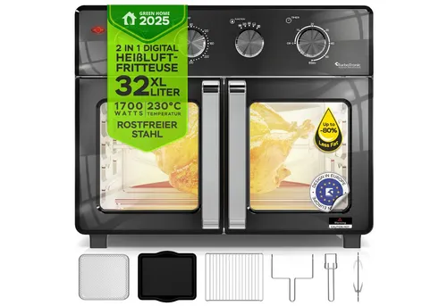 TurboTronic digitaler Heißluftofen XXL 32L