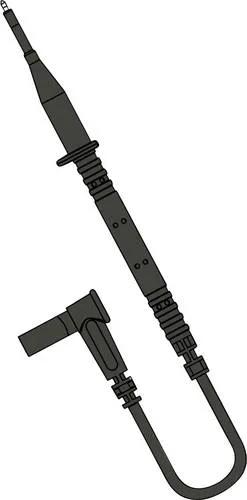 Produktbild Chauvin Arnoux Messleitung 4mm Sicherheits-Stecker 4mm Sicherheits-Buchse 0.85m Schwarz 1 Set