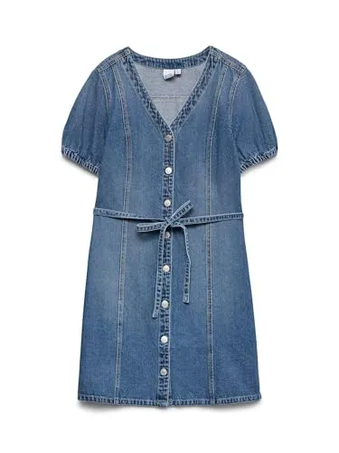 VERO MODA Female Jeanskleid VMJANET Kurzes Kleid in blau von VERO MODA