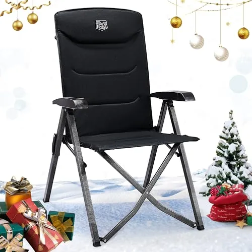 TIMBER RIDGE Campingstuhl Klappstuhl in schwarz von TIMBER RIDGE