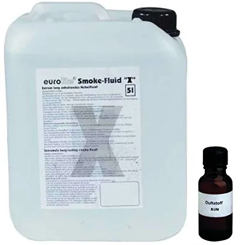 Liter Eurolite X (Extrem A2) Nebelfluid + 30 ml Duftstoff Rum, Smoke-Fluid, Nebel-Fluid-Flüssigkeit für Nebelmaschine 5
