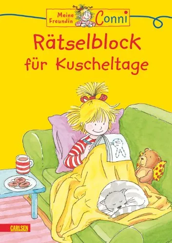 Conni Gelbe Reihe (Beschäftigungsbuch): Rätselblock für Kuscheltage: Fehlerbilder, Suchbilder, Denkspiele, Labyrinthe und Bilderrätsel gegen Langeweile