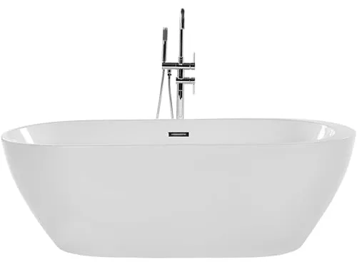 Produktbild BELIANI Freistehende Badewanne Acryl oval 150 x 75 cm