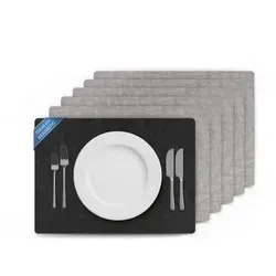 Bestlivings Platzset, Hellgrau, Kunststoff, 33x46 cm, Wohntextilien, Tischwäsche, Tischsets