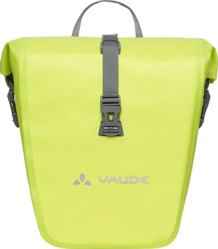Vaude Aqua Front Gepäckträgertaschen 28 l in Gelb - Nachhaltige Fahrradtasche mit 28 l Volumen in leuchtendem Gelb; ideal für Bike to Work und Bikepacking, PFC- und PVC-frei für umweltbewusste Radfahrer.