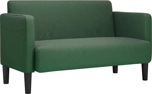 vidaXL Zweisitzer-Sofa Dunkelgrün 109 cm aus Cordstoff von vidaXL
