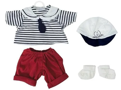 Matrosenkleid, 45 cm, für Adar Puppe