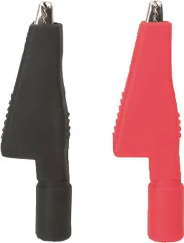 Testboy Krokoklemmensatz (schwarz / rot) Krokodilklemmen-Set Schwarz, Rot 1 Set
