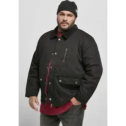 Urban Classics Hunter Jacket Black-L - Herrenjacke in Schwarz, Größe L - Stilvolle Herrenjacke mit robustem Baumwoll-Twill und bequemen Loose Fit. Ausgestattet mit praktischen Taschen und hochwertiger Wattierung für optimalen Tragekomfort.