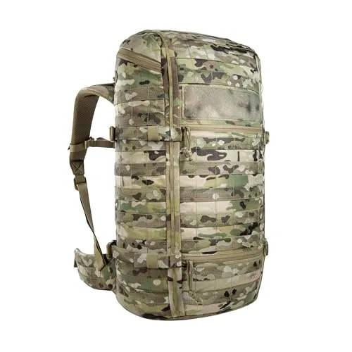 Tasmanian Tiger TT Base Pack Top Load 30 MC - Modularer Einsatzrucksack mit 30L Volumen und Molle-System für individuelle Erweiterungsmöglichkeiten. Ideal für Outdoor-Aktivitäten, ergonomisches Tragesystem für hohen Komfort und einfachen Zugriff auf das Gepäck.
