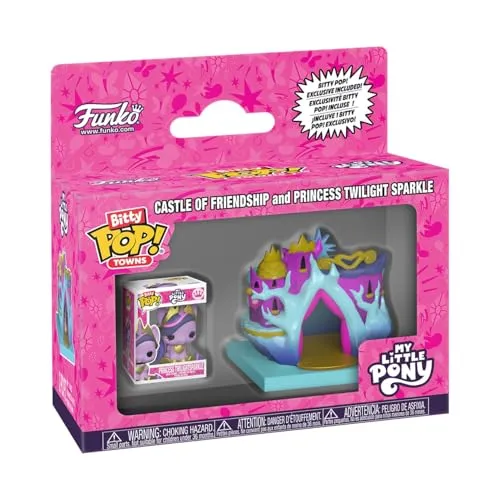Funko Bitty POP! Town: My Little Pony - Castle of Friendship - Sammelbare Vinylfigur - Geschenkidee - Offizielles Merchandise - Spielzeug für Kinder & Erwachsene - Modellfigur für Sammler