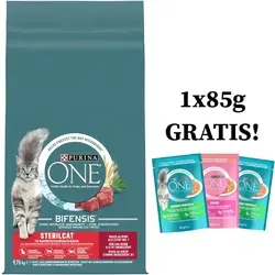 Purina One Sterilcat Reich an Rindfleisch und Weizen 9,75 kg - Katzenfutter, speziell für sterilisierten Katzen entwickelt, mit hochwertigem Rindfleisch für eine ausgewogene Ernährung und gesunde Vitalität.