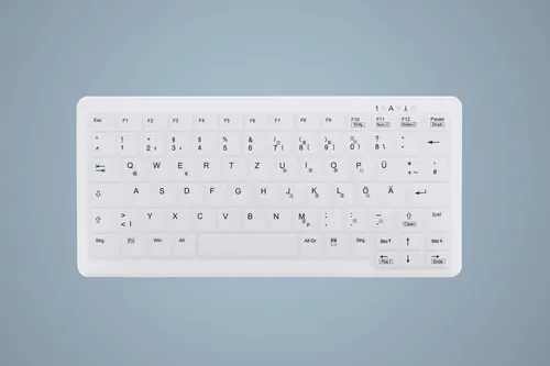 Active Key AK-C4110 Tastaturabdeckung aus Silikon – Weiß - Hochwertige Silikon-Tastaturabdeckung für optimalen Schutz, passend für Standardtastaturen. Ideal zur Vermeidung von Staub und Schmutz.