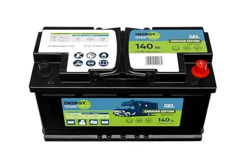 Gel Batterie 12V 140Ah – Wartungsfreie Wohnmobil Batterie für Camper & Solar - Autobatterien mit GEL-Technologie für längere Lebensdauer und hohe Resistenz gegen Tiefentladung, ideal für Reisen und raue Bedingungen. Stoß- und vibrationsfest, sofort einsatzbereit ohne Wartung.