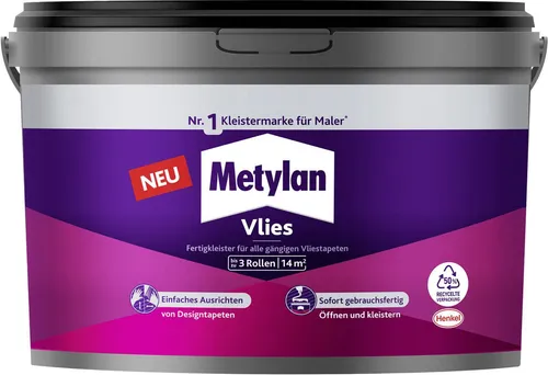 Metylan Vlies Fertigkleister 3kg – Ideal für Vliestapeten
