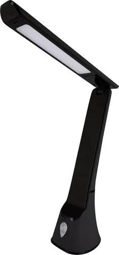 Moderne LED Schreibtischlampe mit Dimmer und Farbwechsel - Schwarz - Klassische Tischleuchten mit verstellbarem Schirm und dimmbarem Licht, ideal für individuelles Lesen und Arbeiten.