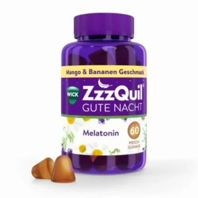 Produktbild WICK ZzzQuil Gute Nacht Mango & Banane 30 St