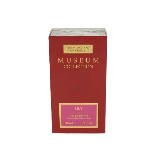 The Merchant of Venice Museum Collection Lily Eau de Toilette 50 ml – Eleganter Blumenduft - Erleben Sie den eleganten Blumenduft von The Merchant of Venice Museum Collection Lily Eau de Toilette. Frisch und blumig, ideal für den täglichen Gebrauch oder besondere Anlässe. Verleiht eine zarte Ausstrahlung.