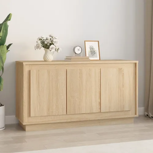 Sideboard Holzwerkstoff Kommode für Wohnzimmer und Küche - Stilvolle Anrichte aus Holzwerkstoff mit Altholz-Finish, ideal für zusätzlichen Stauraum im Wohnzimmer oder in der Küche.
