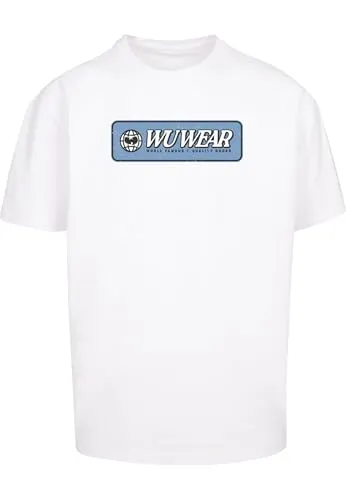 Wu Wear Herren Earth Logo Oversize Tee White, L