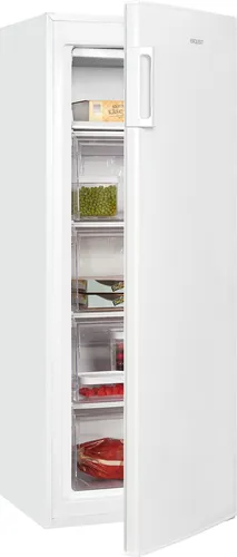 exquisit Gefrierschrank GS230-H-040D - Tiefkühler mit 168 Liter Nutzinhalt, ideal für kleine Haushalte, energieeffizient mit klassischer D-Einstufung und 4 Gefrierschubladen für optimale Lagerung.