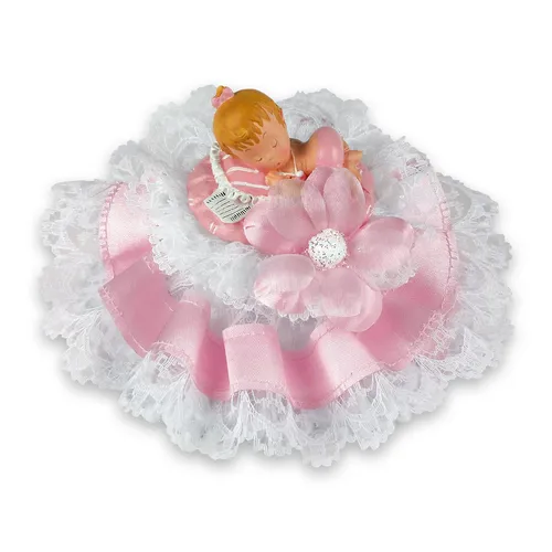 Poly Taufaufsatz, Baby rosa | Babyparty | Taufe | Mädchen 1