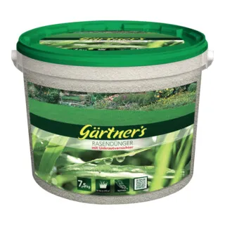 Rasendünger und Unkrautvernichter 7,4kg - Dünger mit Unkrautvernichter NPK 22+5+5, ideal für gesunde Rasenflächen. Effektive Bekämpfung von Unkräutern wie Hirtentäschelkraut und Gänseblümchen. Anwendung von März bis September.