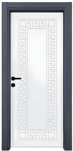 Designer Innentür BY-568 mit PVC-Beschichtung - Moderne Einzeltür in Weiß, 96 x 209 cm, aus Holzwerkstoffen. Ideal für verschiedene Räume und mit 2 Jahren Herstellergarantie. Perfekt für stilvolle Innenräume.