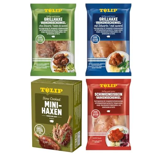 TULIP Haxen Probierpaket (4-teilig) | Deftiges Fleisch-Set für Grillliebhaber