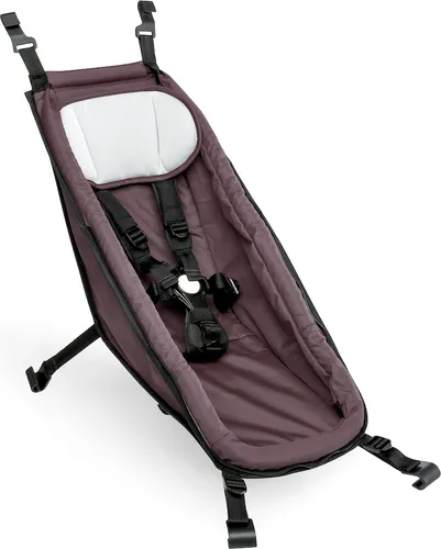 Croozer Kid Babysitz Blossom Red - Fahrradanhänger und Kindersitz für Kid Modelle ab 2014, komfortabel und sicher mit hochwertigem Material für optimale Sicherheit und Komfort.