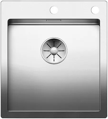 BLANCO CLARON 400-IF/A Edelstahl Spüle - Edelstahl Spüle für 45 cm breite Unterschränke, mit großem Beckenvolumen und elegantem InFino-Ablaufsystem für einfache Pflege und Komfort.