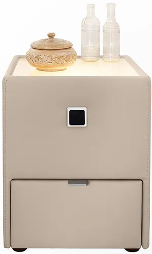 Jockenhöfer Gruppe Nachttisch LANCY in Braun in beige von Jockenhöfer